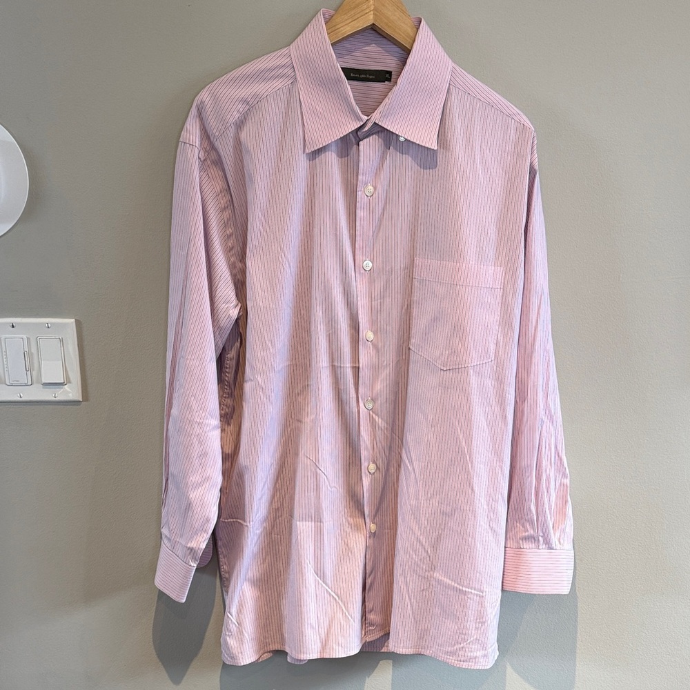 Ermenegildo Zegna Light Pink Striped Dress Shirt